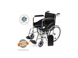 Wheel Chair with Commode - U Cut, Seat Lift